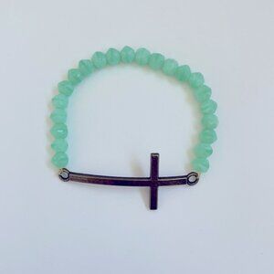 Beaded Cross Stretch Beacelet